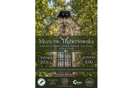 Msza Hubertowska w Dworku Myśliwskim